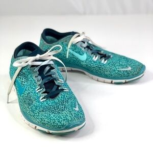 Nike Free TR Fit 4 blue running shoes women’s 8